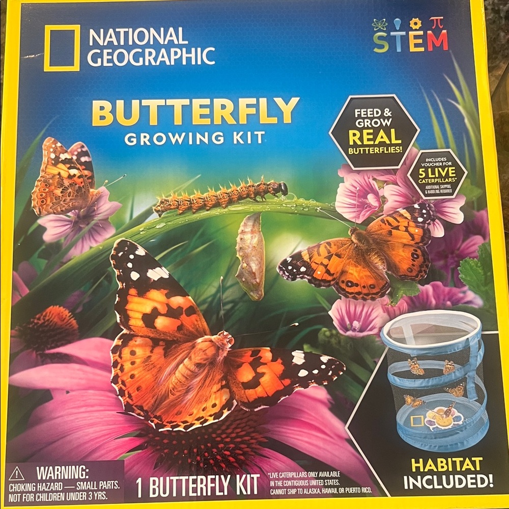 NEW - National Geographic Butterfly Kit with HABITAT
